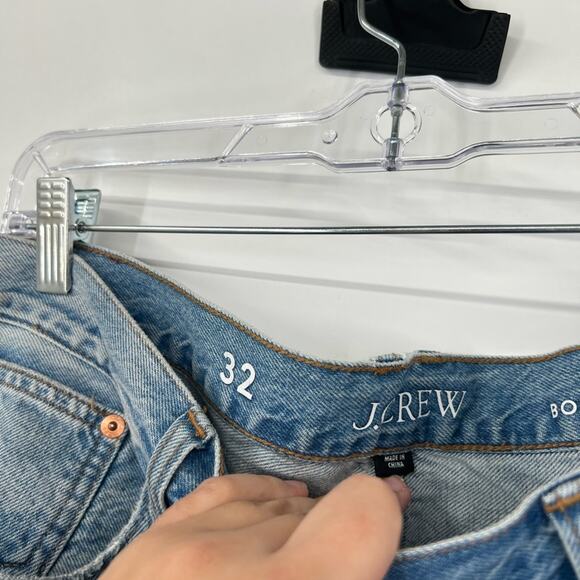 J. Crew Slouchy Boyfriend Jeans in Clear Indigo Wash High Rise - Picture 5 of 9